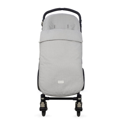 Saco silla entretiempo Little Bloom Vichy Gris - Pasito a Pasito