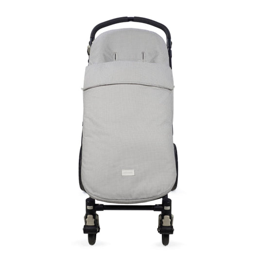Saco silla entretiempo Little Bloom Vichy Gris - Pasito a Pasito