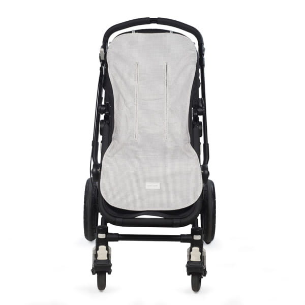 Colchoneta Little Bloom Vichy Gris - Pasito a Pasito