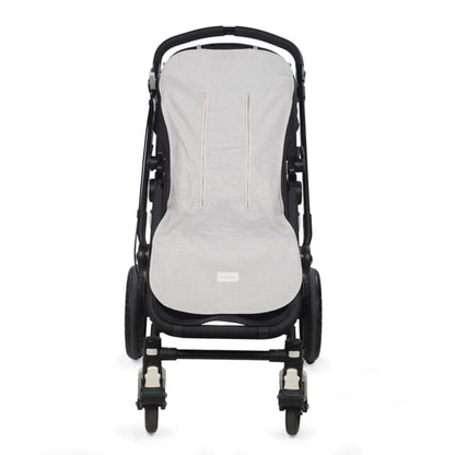 Colchoneta Little Bloom Vichy Gris - Pasito a Pasito