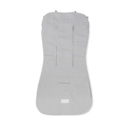 Colchoneta Little Bloom Vichy Gris - Pasito a Pasito