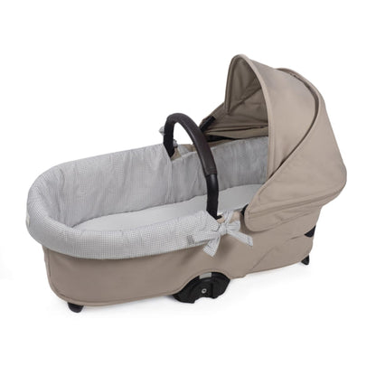 Cubre cuco + sabana cuco Little Bloom Vichy Gris - Pasito a Pasito