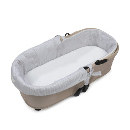 Cubre cuco + sabana cuco Little Bloom Vichy Gris - Pasito a Pasito