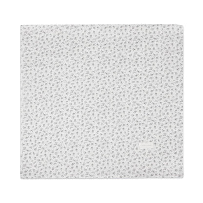 Sabana Ajustable Cuco + Muselina Little Bloom Flor Gris - Pasito a Pasito
