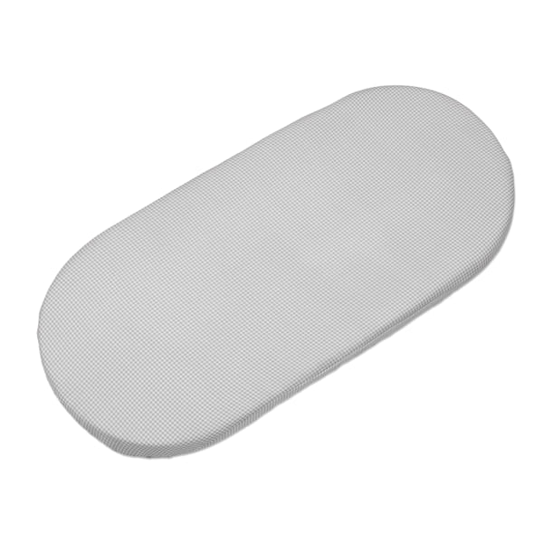Sabana Ajustable Cuco + Muselina Little Bloom Vichy Gris - Pasito a Pasito