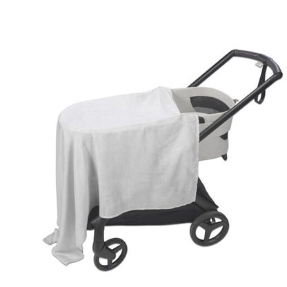 Sabana Ajustable Cuco + Muselina Little Bloom Vichy Gris - Pasito a Pasito