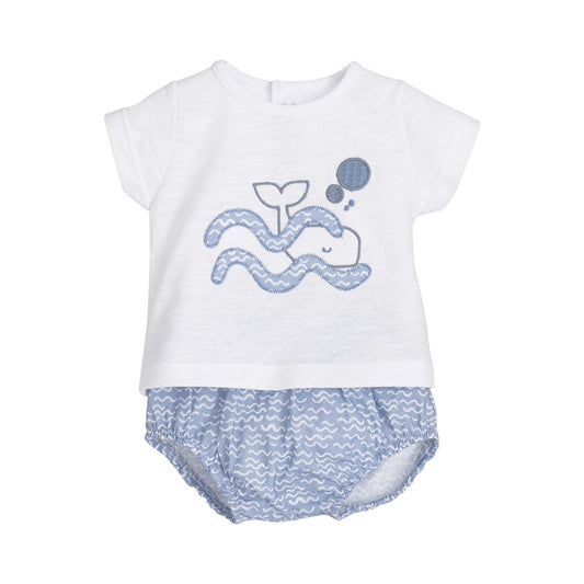 Conjunto Pololo bebé niño Sikar azul - Calamaro