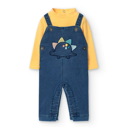 Conjunto peto denim Dinos & Dots - Boboli