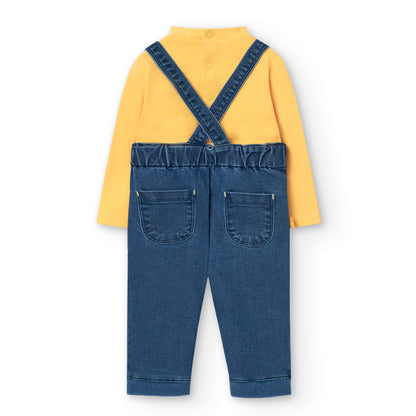 Conjunto peto denim Dinos & Dots - Boboli
