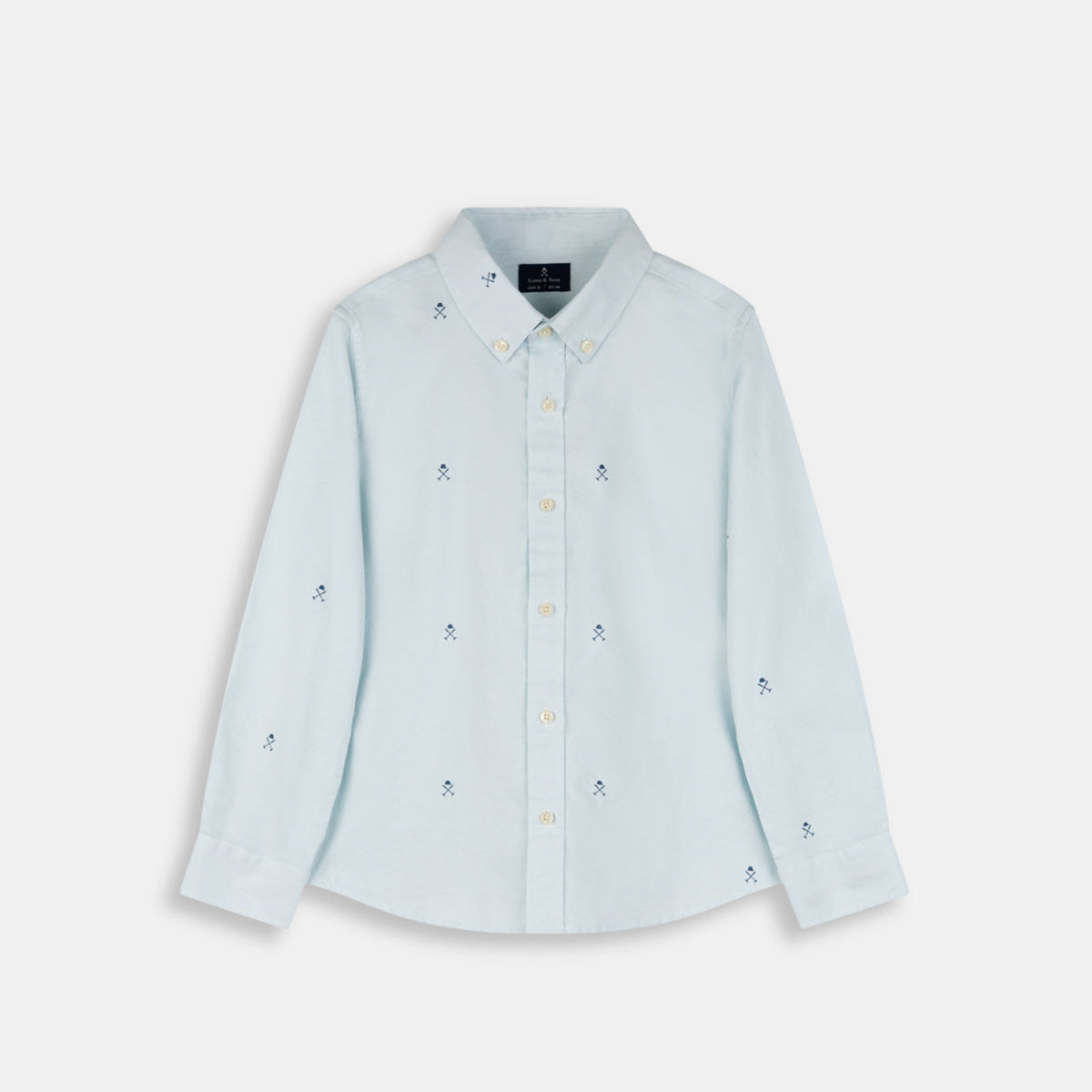 Camisa Multilogo Kids Azul Helado - Harper & Neyer