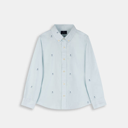 Camisa Multilogo Kids Azul Helado - Harper & Neyer