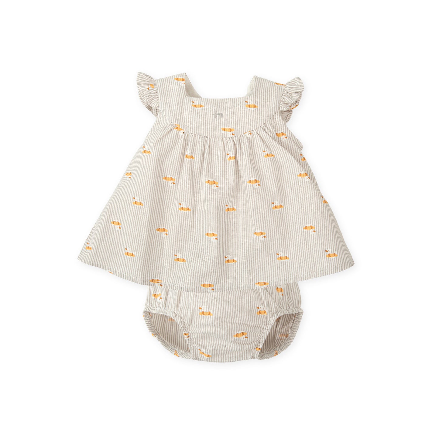 Vestido con braguita Rayas y Patos - Tutto Piccolo