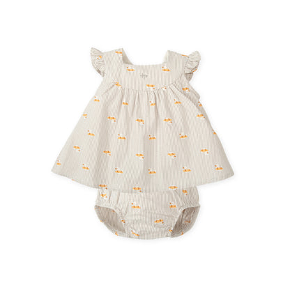 Vestido con braguita Rayas y Patos - Tutto Piccolo