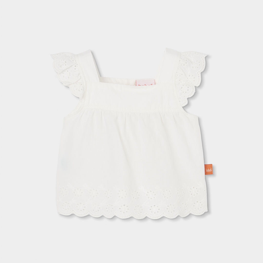 Conjunto bebé algodón en blanco - Boboli