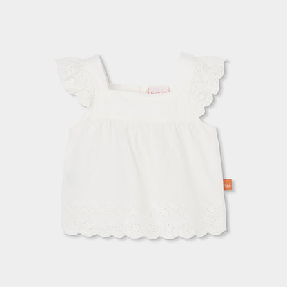 Conjunto bebé algodón en blanco - Boboli