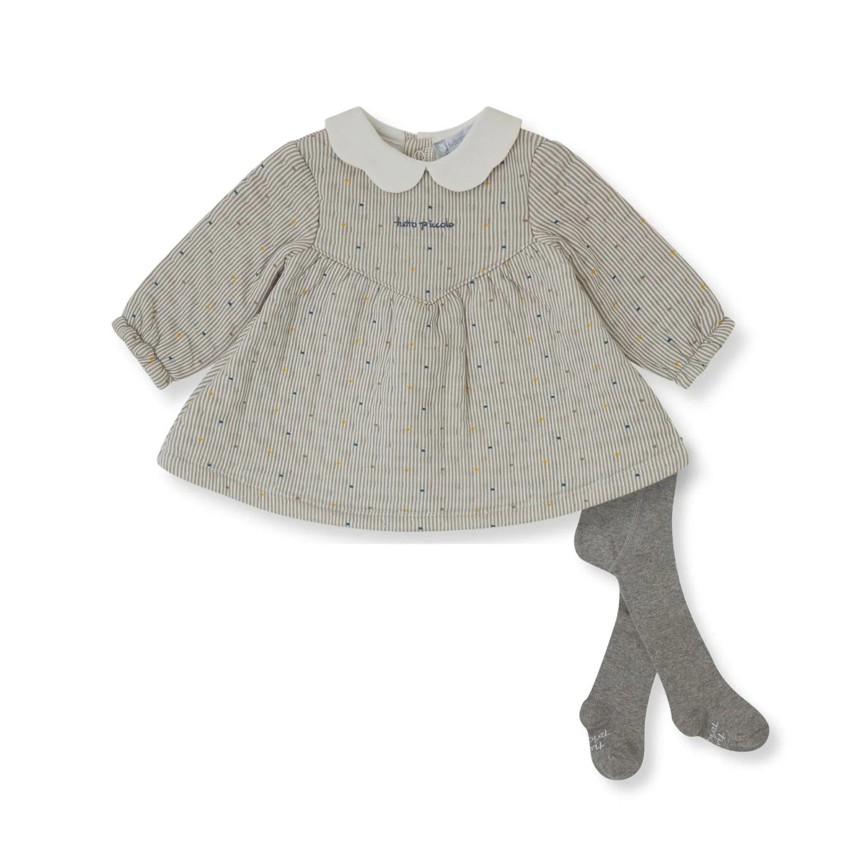 Vestido Rayas con Leotardos – Tutto Piccolo