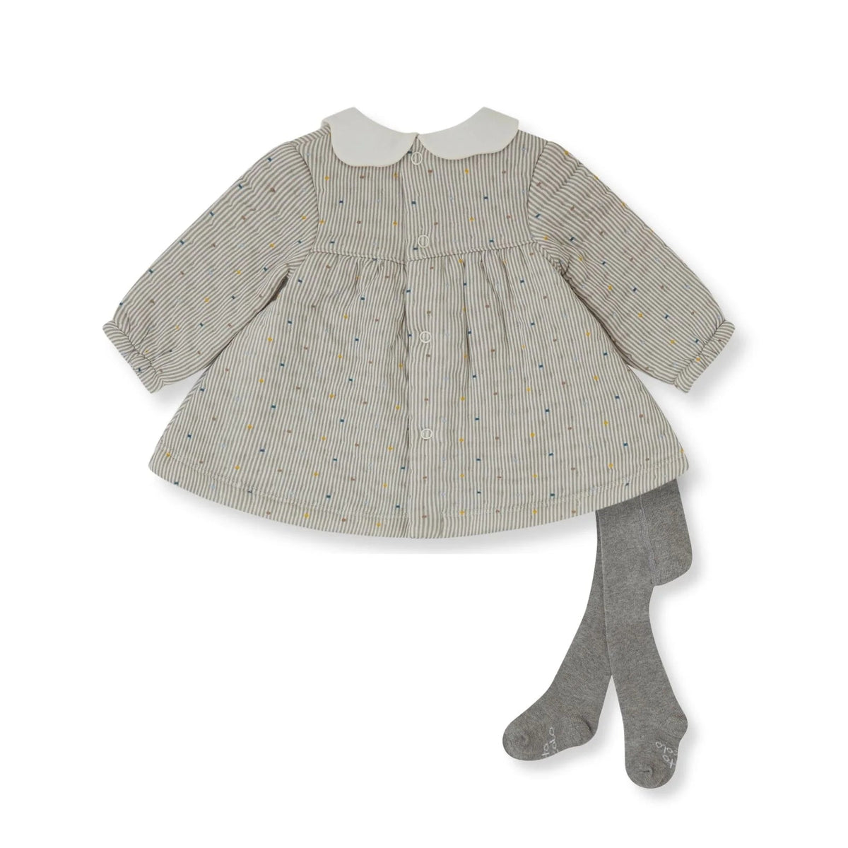 Vestido Rayas con Leotardos – Tutto Piccolo