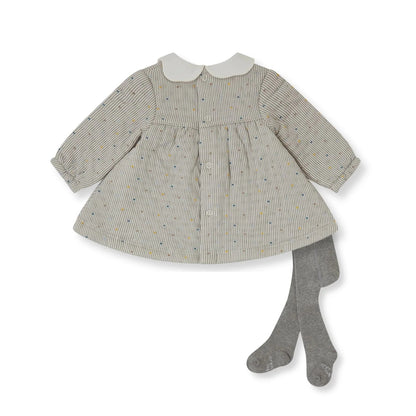 Vestido Rayas con Leotardos – Tutto Piccolo