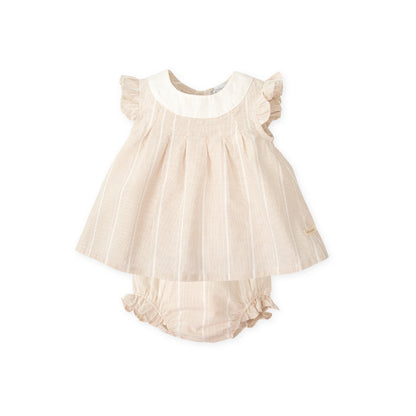 Vestido con braguita Fil a Fil Arena - Tutto Piccolo