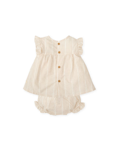 Vestido con braguita Fil a Fil Arena - Tutto Piccolo