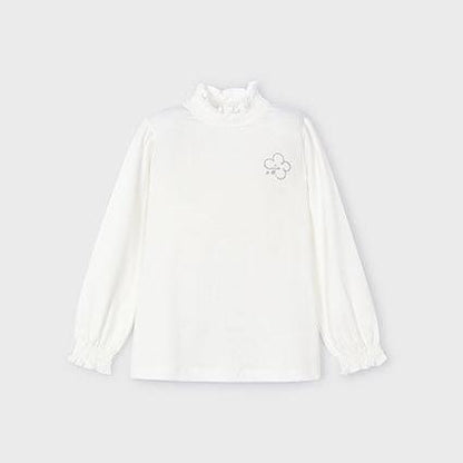 Camiseta crudo semicisne básica niña - Mayoral