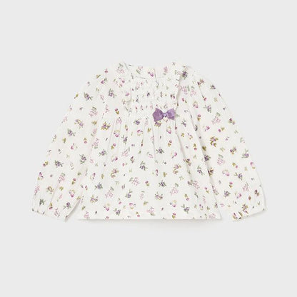 Blusa gasa estampada bebé niña - Mayoral