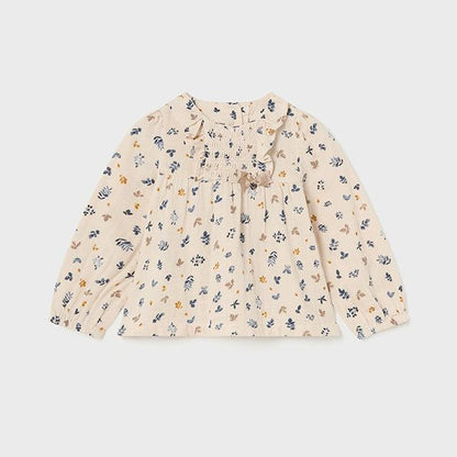 Blusa gasa estampada bebé niña - Mayoral