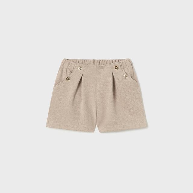 Bermuda beige bolsillos bebé niña - Mayoral