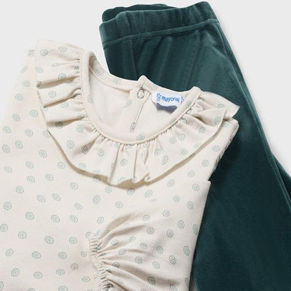 Conjunto chaleco tres piezas bebé niña - Mayoral