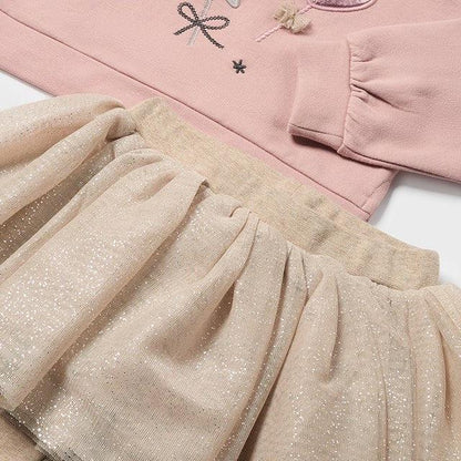 Conjunto legging-tutú y sudadera bebé niña - Mayoral