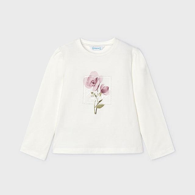 Camiseta flores niña Mayoral
