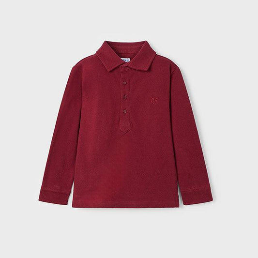 Polo piqué burdeos niño - Mayoral