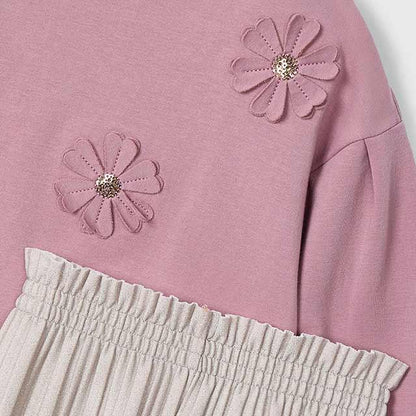 Conjunto pantalón plisado y sudadera niña - Mayoral