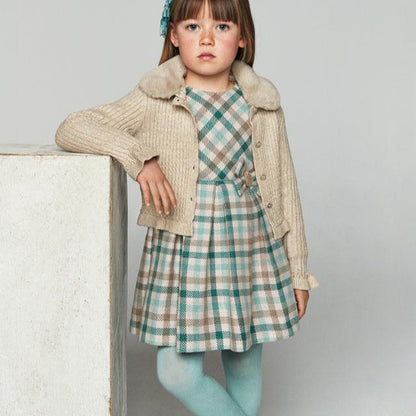 Vestido cuadros niña - Mayoral