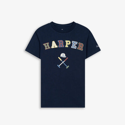 Camiseta Retro Kids Navy Blue - Harper & Neyer