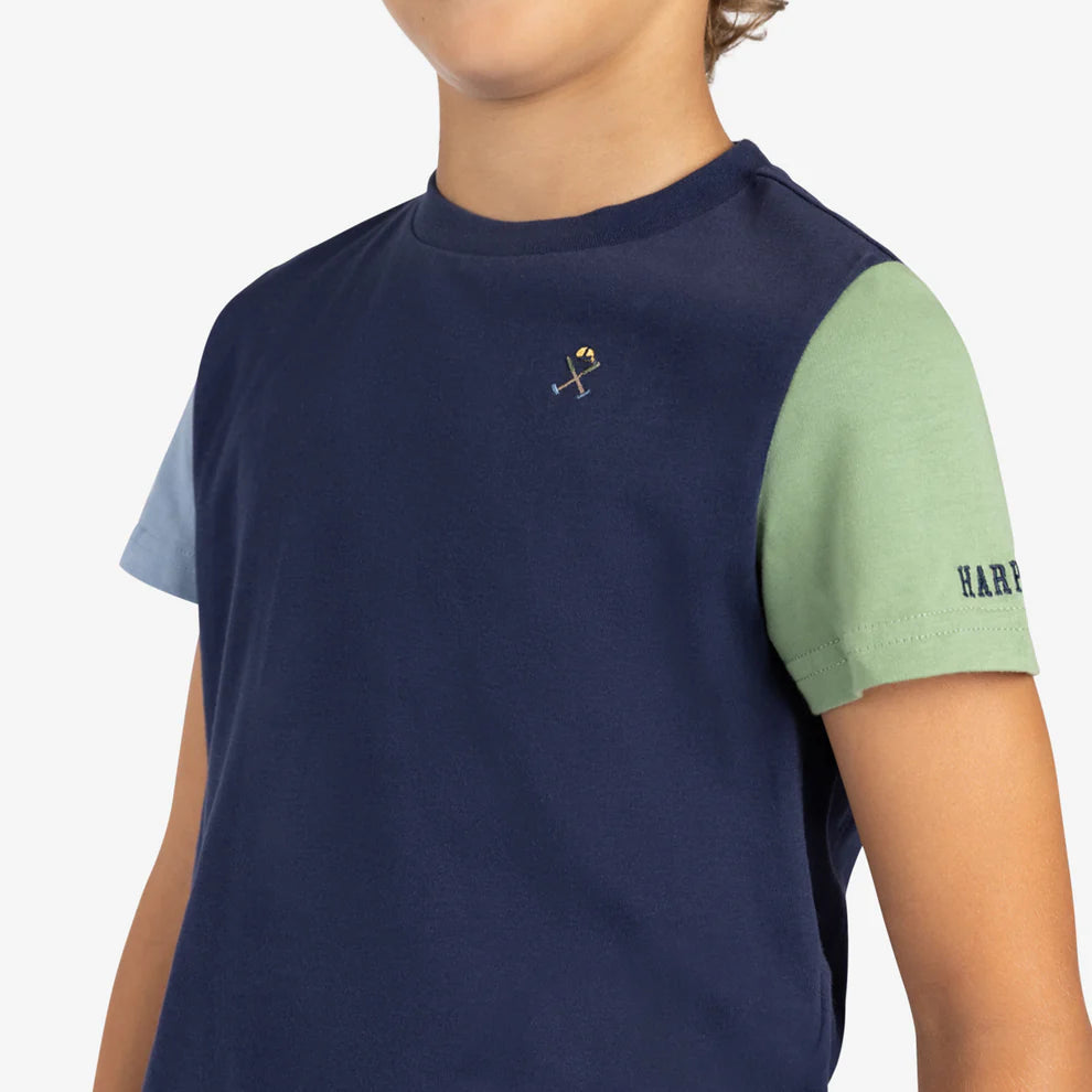 Camiseta Atlantha Kids Navy Blue - Harper & Neyer