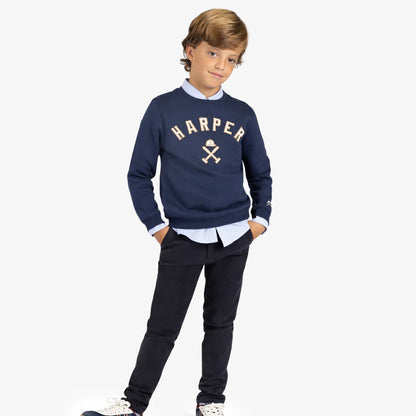 Sudadera New England Kids Navy Blue - Harper & Neyer