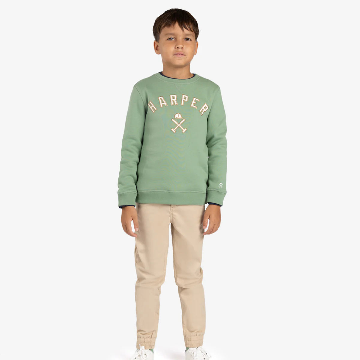 Sudadera New England Kids Midow Green - Harper & Neyer