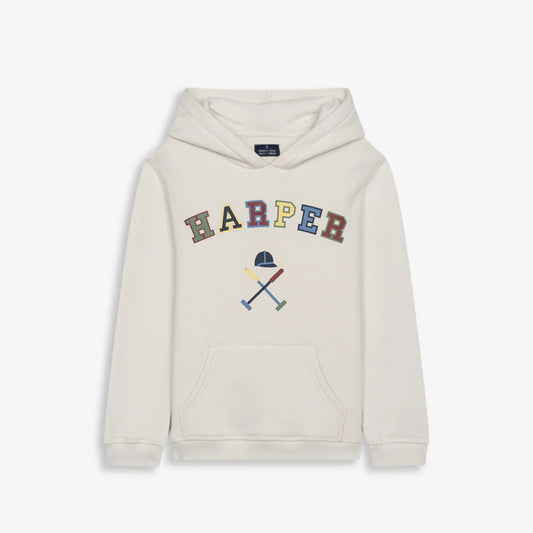 Sudadera Retro Hoodie Kids Navy Blue - Harper & Neyer