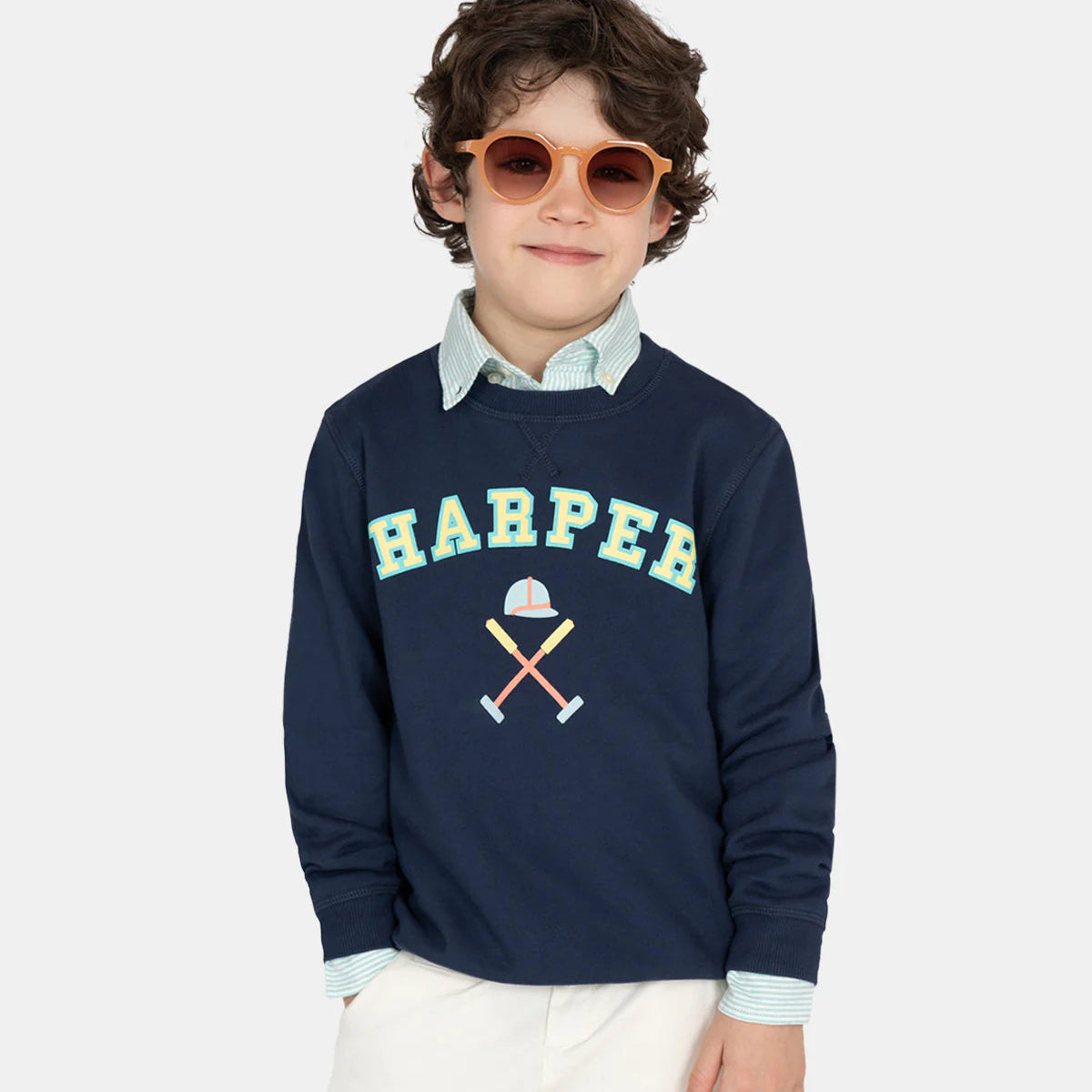 Sudadera Retro Kids Azul Marino - Harper & Neyer