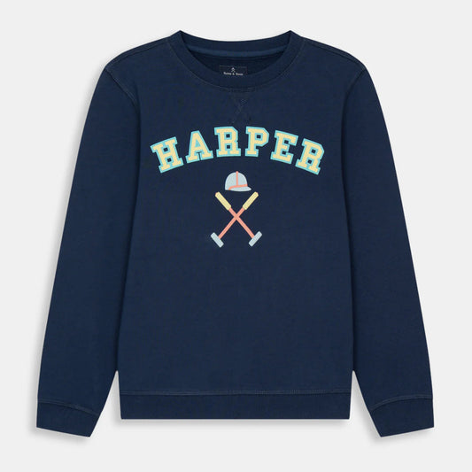 Sudadera Retro Kids Azul Marino - Harper & Neyer