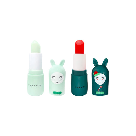 Caja regalo Lazo Navidad con 2 labiales - Inuwet