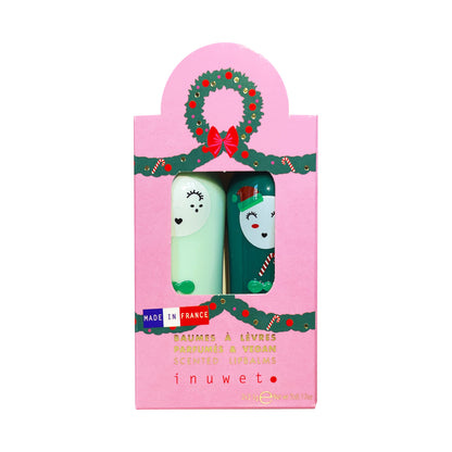 Caja regalo Lazo Navidad con 2 labiales - Inuwet