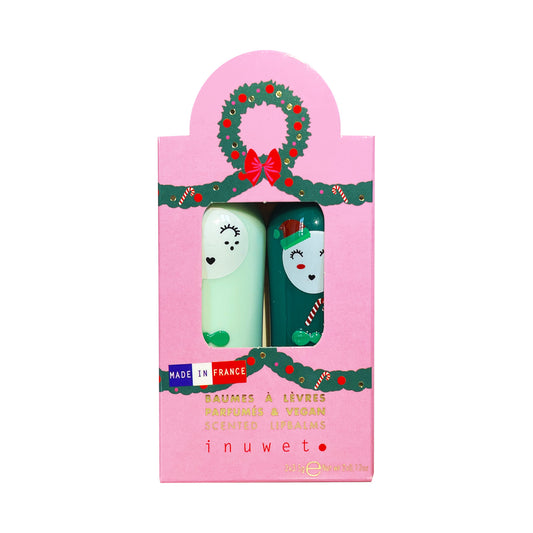 Caja regalo Lazo Navidad con 2 labiales - Inuwet