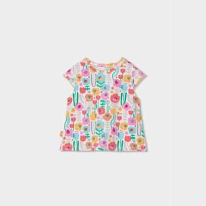 Vestido bebé denim tulipanes - Boboli