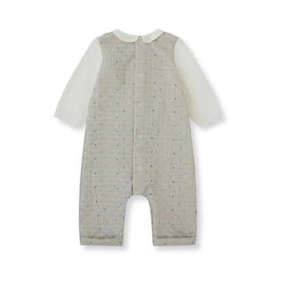 Pelele Gris Rayas Dino – Tutto Piccolo