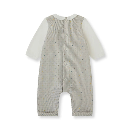Pelele Gris Rayas Dino – Tutto Piccolo