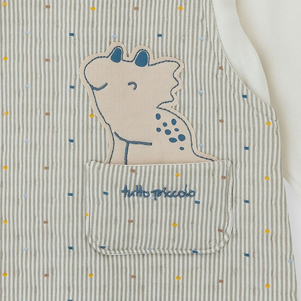 Pelele Gris Rayas Dino – Tutto Piccolo