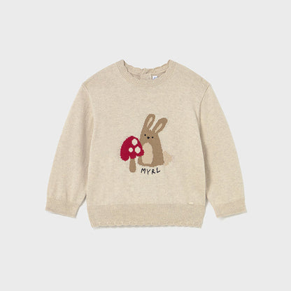 Jersey animal conejito beige - Mayoral