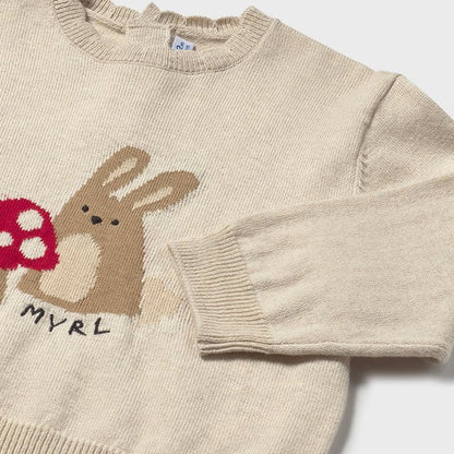 Jersey animal conejito beige - Mayoral